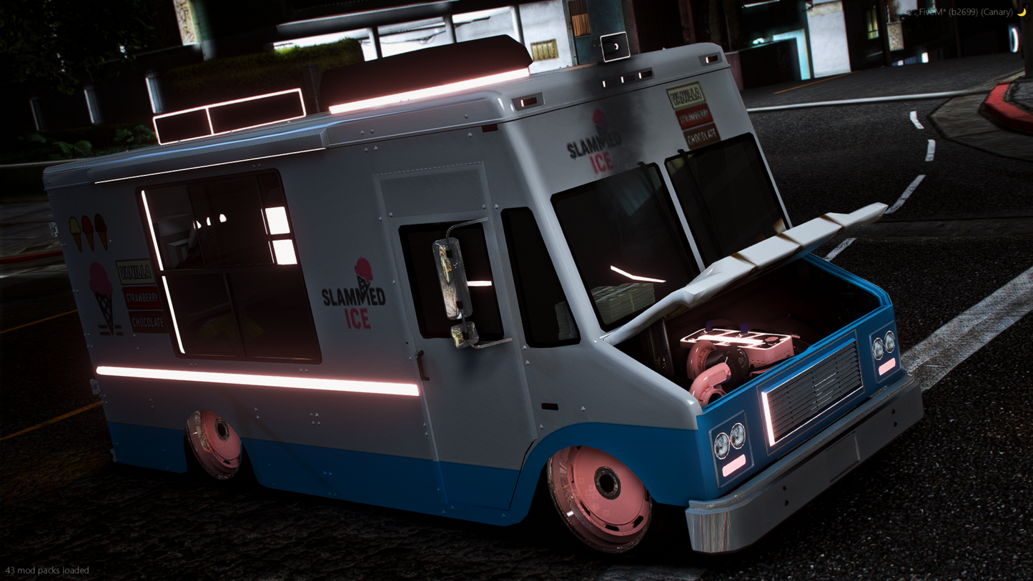 [ Lore & TOS Friendly / | FiveM ] Slammed Ice Cream Truck