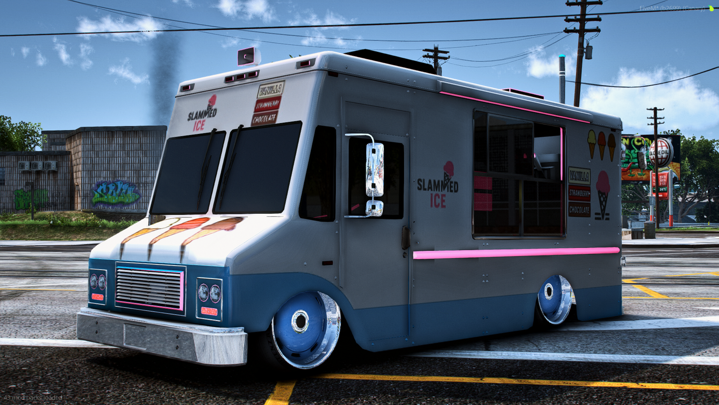 [ Lore & TOS Friendly / | FiveM ] Slammed Ice Cream Truck